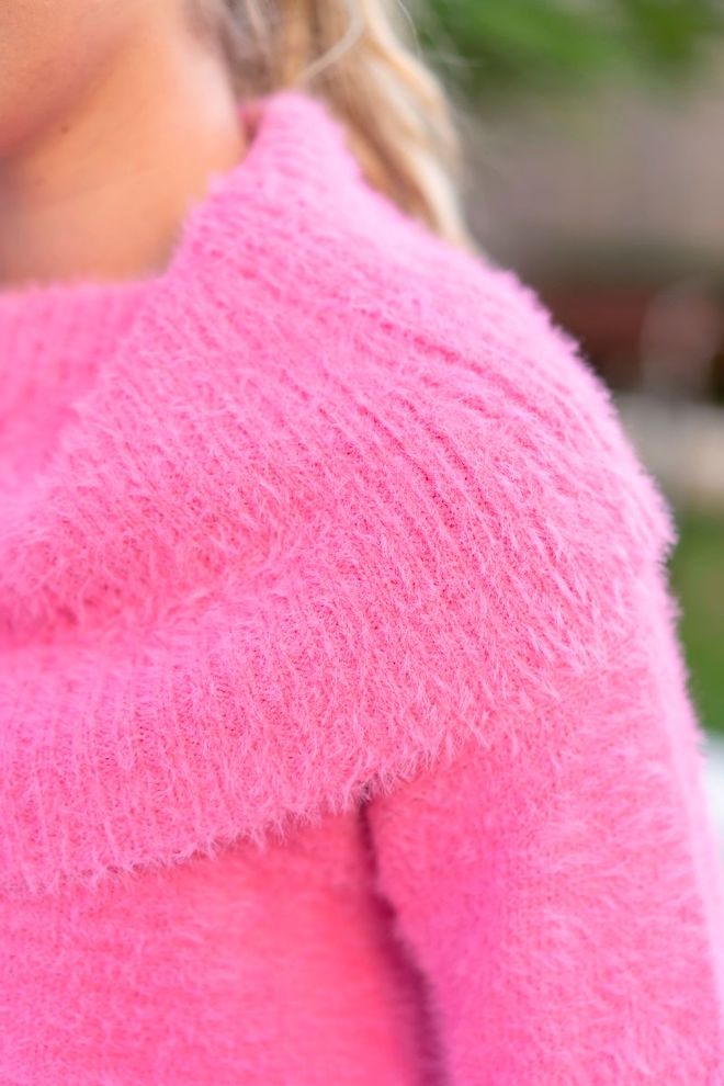 Susie Turtle Neck Knit - Pink