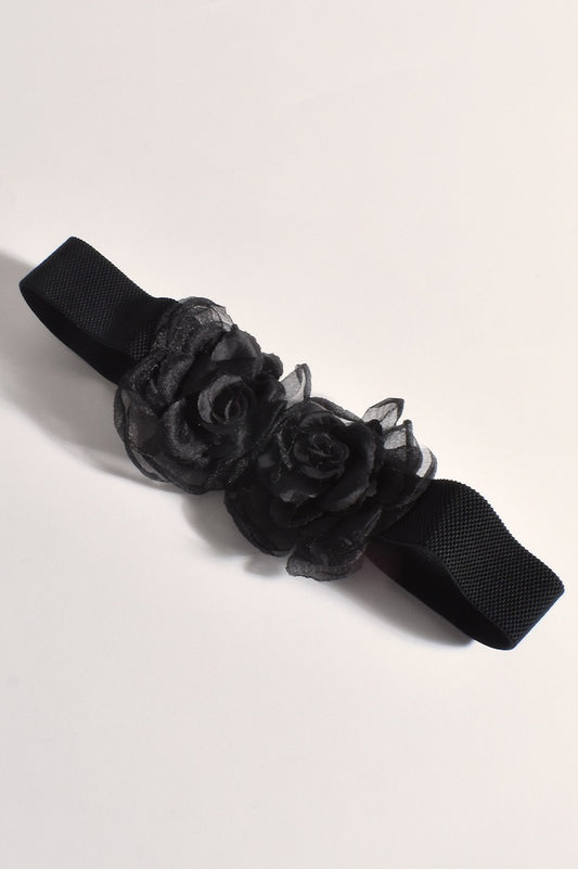 Organza Flower Front Event Belt