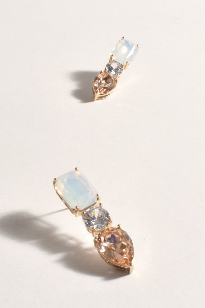 Jewel Diamante Trio Earrings