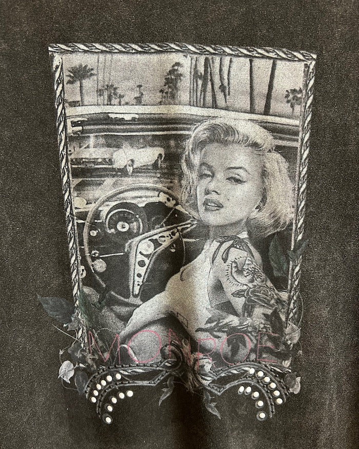 Marilyn Monroe Tee - Washed Black