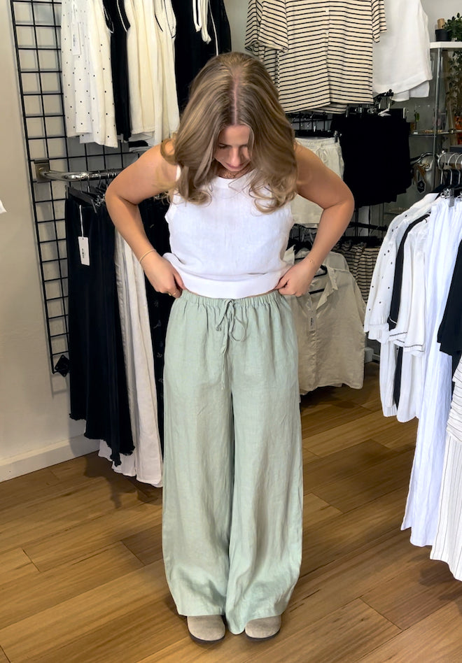 Tara Pants - Sage