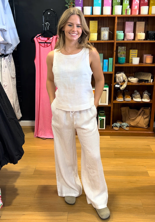 Tara Pants - White