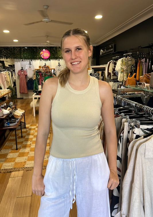 Eva Tank Top - Natural