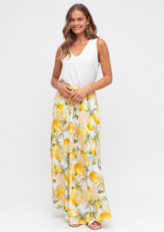 Lovely Lemon Maxi Skirt