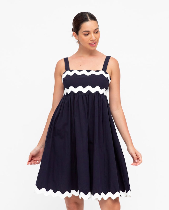 Tessa Dress - Navy