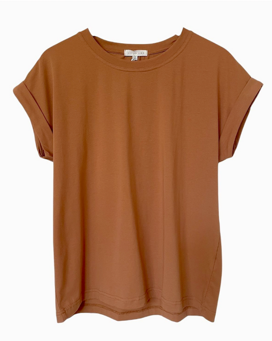 Rhodes Tee - Caramel