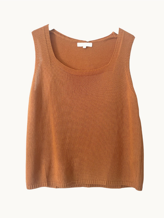 Square Neck Tank - Orange