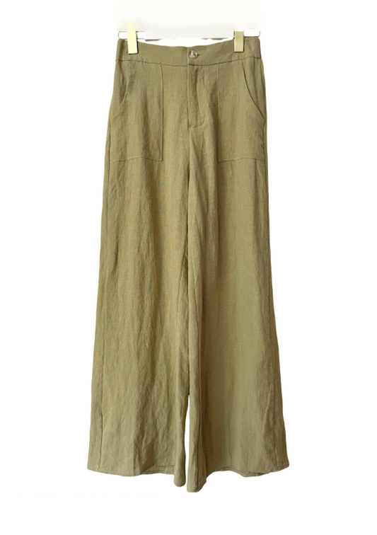 Jude Linen Pants - Green